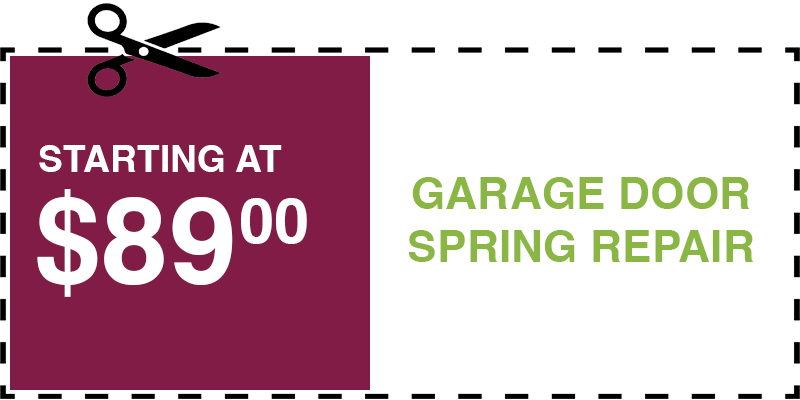 89 garage door SPRING repair